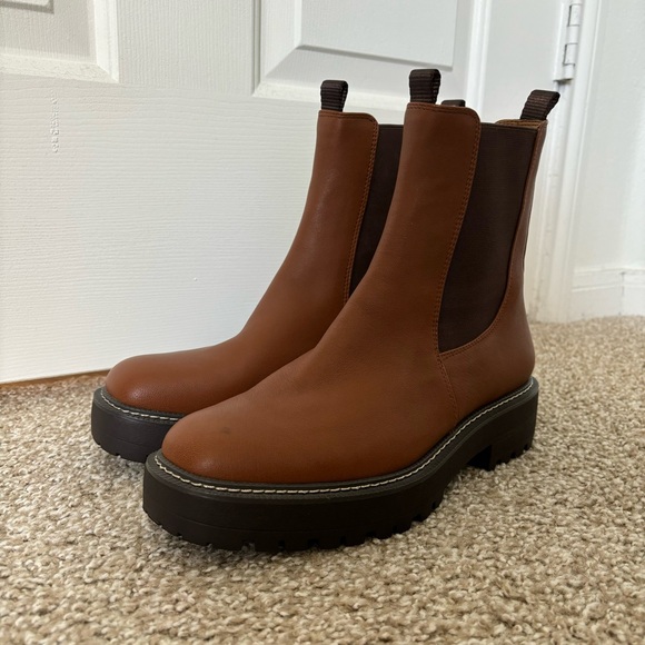 Sam Edelman Ankle Waterproof Brown Boots - Picture 4 of 10